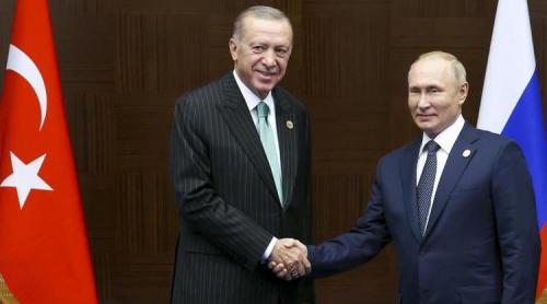 Erdogan îi cere lui Putin să înceapă discuțiile de pace "cât mai curând posibil"