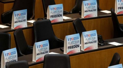 Austria: Parlamentarii de extremă-dreaptă au părăsit sala la discursul lui Zelensky în parlament