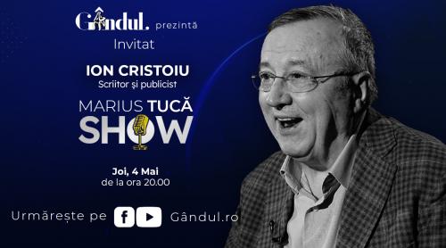 Marius Tucă Show începe joi, 4 mai, de la ora 20.00, live pe gândul.ro. Invitat: Ion Cristoiu (VIDEO)