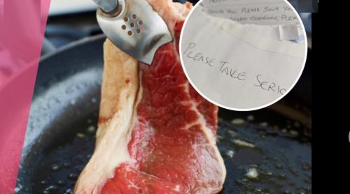 O familie vegană trimite o scrisoare vecinilor prin care le cere să nu mai gătească carne cu fereastra deschisă