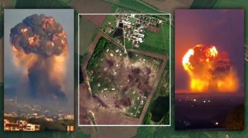 O explozie impresionantă a avut loc în vestul Ucrainei: ar putea fi vorba despre „500 de milioane de dolari de muniție distrusă”