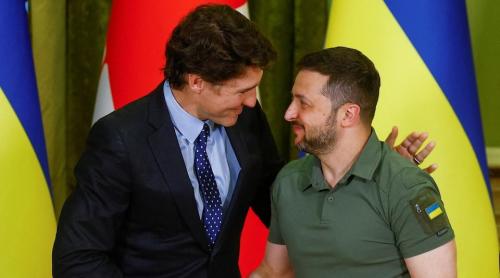 Justin Trudeau face o vizită surpriză la Kiev