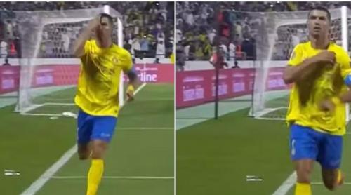 Cristiano Ronaldo marchează un gol și sărbătorește făcând semnul crucii, gest interzis în Arabia Saudită (video)