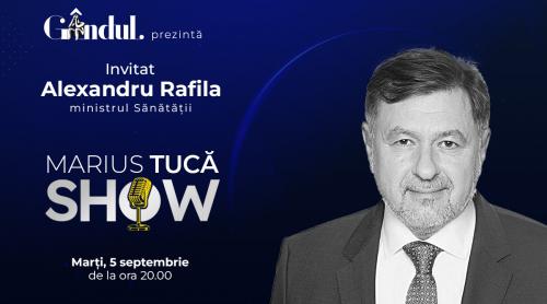 Marius Tucă Show începe marți, 5 septembrie, de la ora 20.00, live pe gândul.ro. Invitat: prof. univ. dr. Alexandru Rafila (VIDEO)
