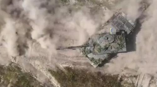 Primul tanc britanic Challenger 2 distrus în timpul contraofensivei (video)