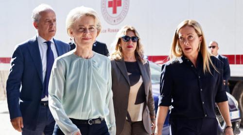 Ursula von der Leyen și Giorgia Meloni vizitează insula Lampedusa, sosirile de bărci cu migranți continuă
