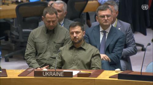 Zelensky: „omenirea nu mai are încredere în ONU”