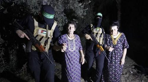 Încă 2 ostatici au fost eliberați de Hamas, două femei în vârsta. Soții lor sunt încă deținuți în Fâșia Gaza