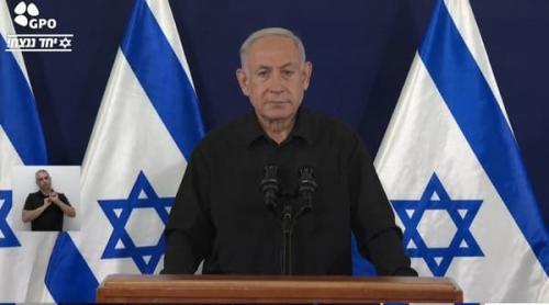 Netanyahu: "Războiul din Fâșia Gaza va fi lung și dificil; victoria noastră va fi cea a binelui asupra răului