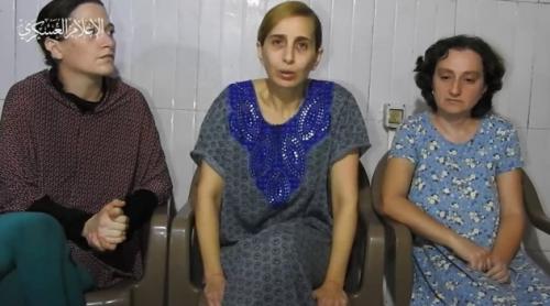Hamas a lansat un videoclip cu trei femei prezentate ca ostatice care trimit un mesaj lui Netanyahu