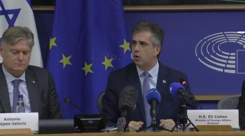 Războiul împotriva Hamas este „războiul lumii libere”, spune ministrul israelian de externe parlamentarilor UE