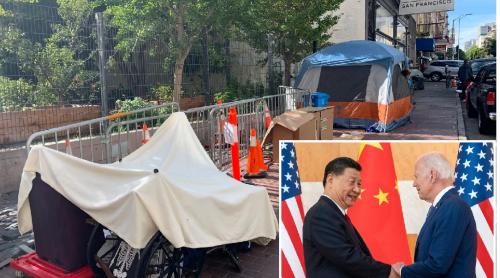 Dependenții de droguri și persoanele fără adăpost din centrul orașului San Francisco au disparut în mod miraculos înaintea întâlnirii dintre Biden și Xi Jinping