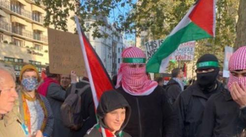 Aproximativ 300.000 de persoane au participat la un miting pro-palestinian la Londra, potrivit poliției