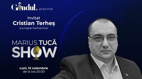 Marius Tucă Show începe luni, 13 noiembrie, de la ora 20.00, live pe gandul.ro. Invitat: Cristian Terheș (VIDEO)