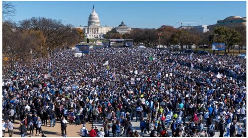 Peste 200.000 de persoane au participat la un miting pro-Israel în Washington
