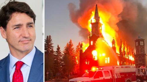 Bisericile Canadei ard: "Este pe deplin de înțeles" spune Trudeau