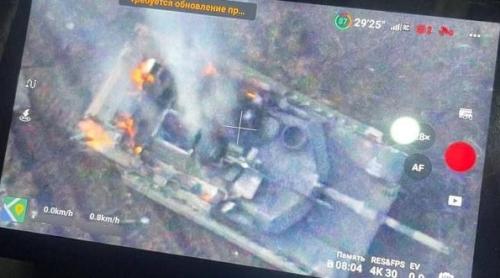 Armata rusă susține că a distrus primul tanc american Abrams lângă Avdiïvka