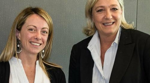 Le Pen către Meloni: "Să facem echipă și să formăm grupul nr. 2 al Parlamentului UE"