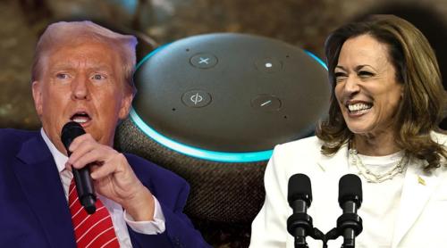 Alexa, asistentul virtual al Amazon, oferă utilizatorilor motive să voteze pentru Harris dar nu și pentru Trump: "A fost o eroare"