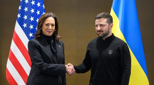 „Sprijinul meu pentru poporul ucrainean este neclintit”, asigură Kamala Harris