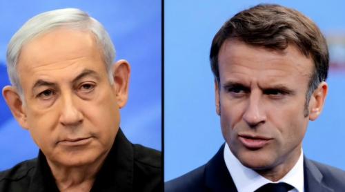 Netanyahu îi raspunde lui Macron: "Nu rezoluția ONU a creat Israelul ci victoria în Războiul de Independență platită cu sângele supraviețuitorilor Holocaustului în special cei ai regimului de la Vichy din Franța"