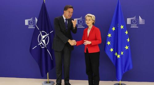 Mark Rutte a discutat cu Ursula von der Leyen despre un parteneriat strategic între NATO și Uniunea Europeană. 