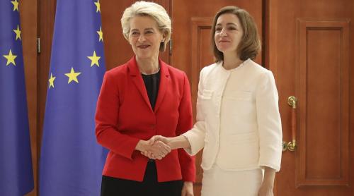 Ursula von der Leyen se declară "fericită să lucreze în continuare” cu Maia Sandu pentru un „viitor european” al Moldovei