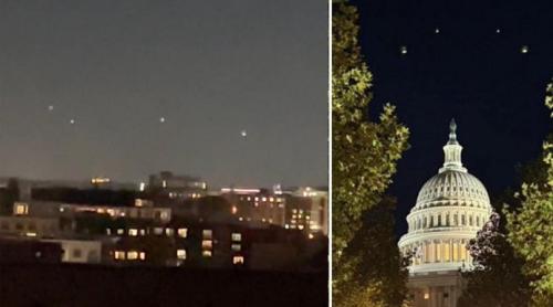 Lumini misterioase deasupra Capitoliului provoacă panică legată de OZN-uri în Washington: „Se întâmplă deja!”