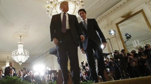 Trump îl ironizează din nou în mod public pe Trudeau: "Canada ar trebui să fie un stat american"