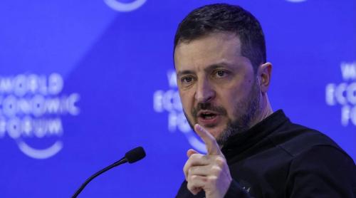 Zelensky la Davos: „Trump trebuie să vorbească cu noi înainte de a vorbi cu Putin”