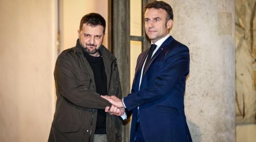 Zelensky a discutat cu Emmanuel Macron un sprijin sporit pentru Ucraina