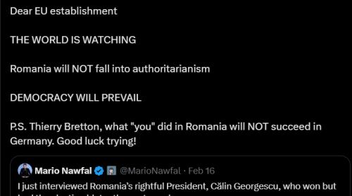 Mario Nawfal - „Stimate 'Președinte' Bolojan, dragă 'Curte' Constituțională: LUMEA ESTE CU OCHII PE VOI”