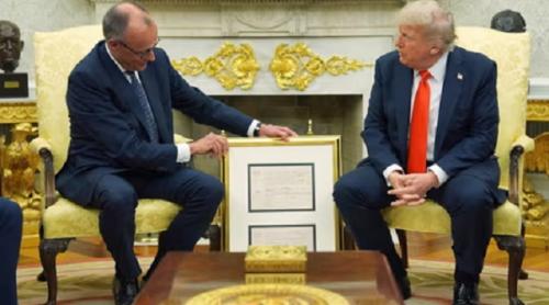 Cancelarul german i-a oferit lui Trump certificatul de naștere al bunicului său, Friedrich Trump
