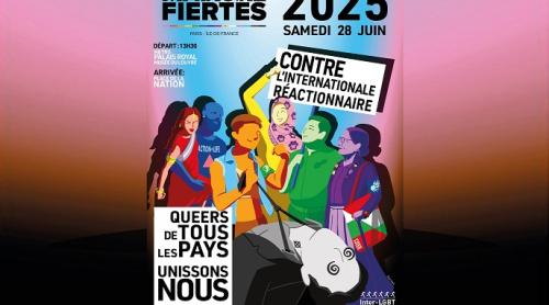 Afișul "Marșului Mândriei" din Paris cu imaginea unui bărbat alb spânzurat cu cravata cu o cruce tatuată pe gât stârnește indignare