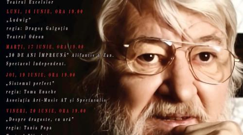Festivalul de Teatru "Ștefan Iordache", 15-22 lunie. Începe cea mai constantă și importantă manifestare culturală de peste an, din Caracal