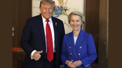Ursula von der Leyen s-a întâlnit cu Donald Trump la summitul G7