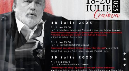 Festivalul Internațional Adrian Păunescu - 18, 19 și 20 iulie 2025 - „Cărțile poștale ale morții”