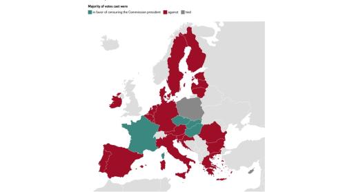 Patru țări UE au votat majoritar pentru demiterea Ursulei von der Leyen: Franța, Ungaria, Slovacia și Cehia 