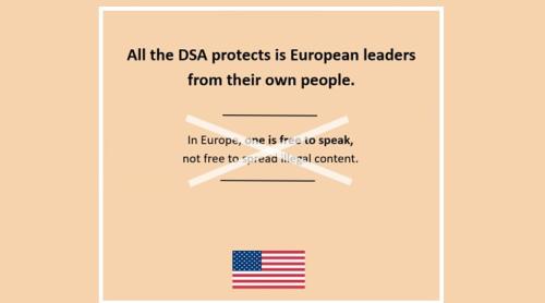 Washingtonul acuză Europa de cenzură: „Mesajul orwellian al UE nu va păcăli Statele Unite”, afirmă Departamentul de Stat